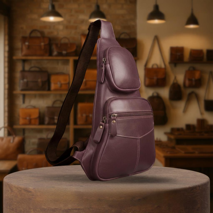 Violet | Leather Sling Bag