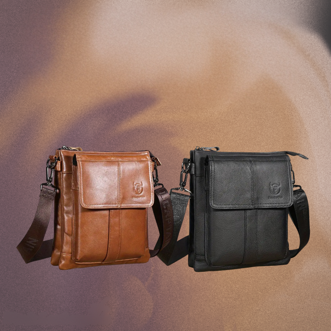 Luca | Classic Leather Messenger Bag