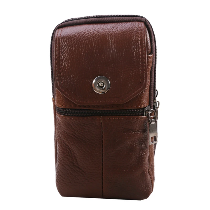 Alex | Compact Leather Shoulder Pouch